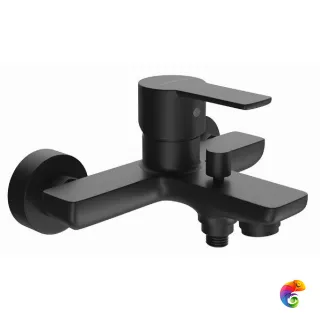 P4YO111B4KM Смеситель SONATA для ванны, черный матовый