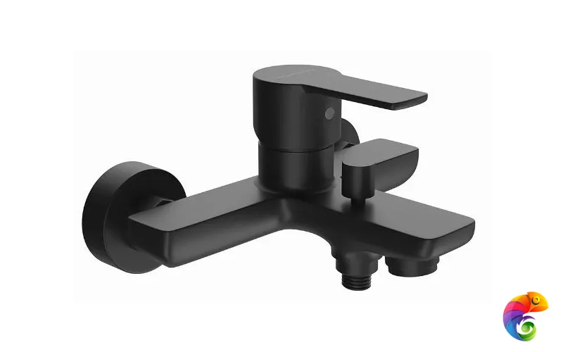 P4YO111B4KM Смеситель SONATA для ванны, черный матовый