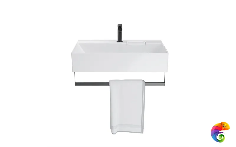 LO.wb.70.1 Раковина LOGICA мебельная\подвесная с одним отверстием 70, белая глянцевая