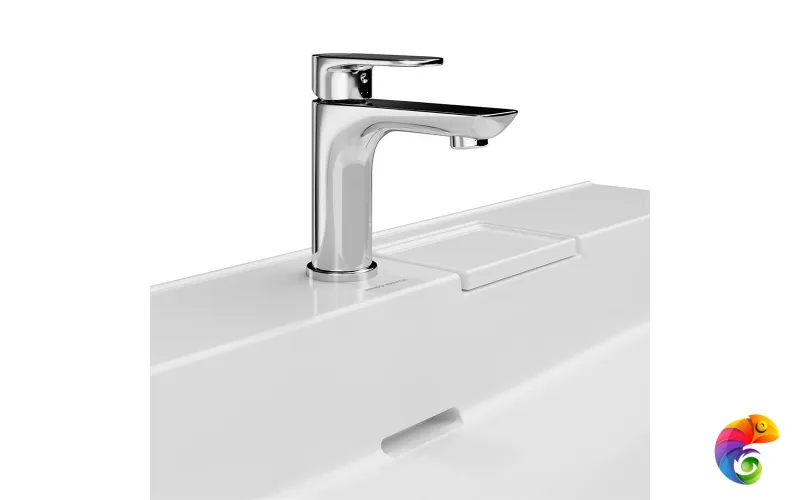 LO.wb.70.1 Раковина LOGICA мебельная\подвесная с одним отверстием 70, белая глянцевая