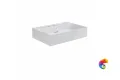 LO.wb.70.2 Раковина LOGICA мебельная\подвесная с двумя отверстиями 70, белая глянцевая