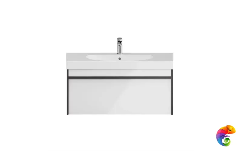 MOD.100.1+1/AR Тумба MODULA подвесная 100 с ящиком 1+1, арабика