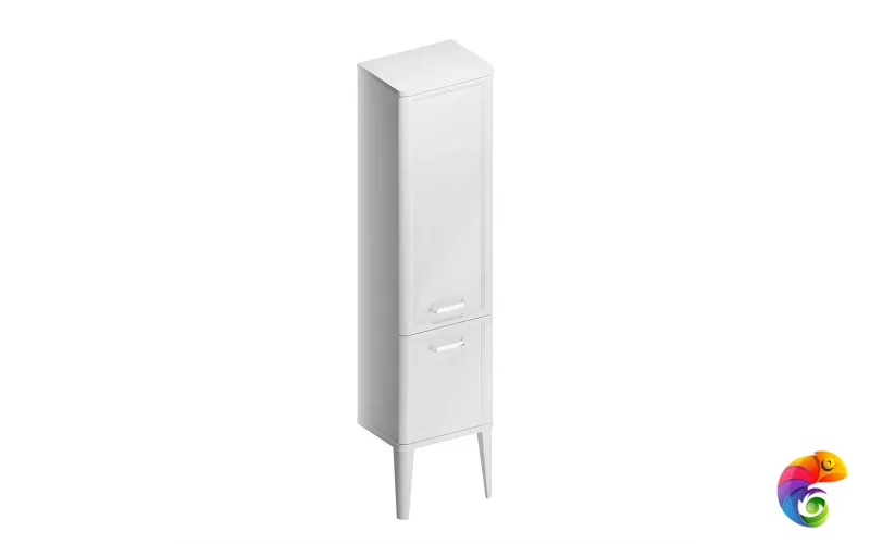 PO.M.150/WHT Пенал POMPEI напольный/подвесной 150, белый глянцевый