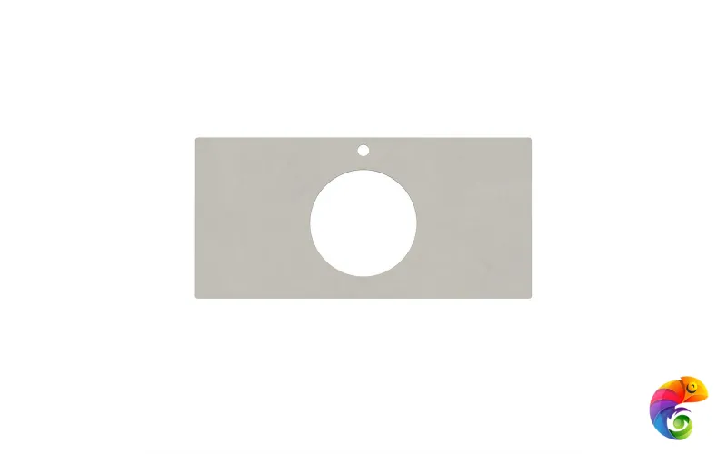 KM6012G0501RP100Ic2 Столешница для полувстраиваемых раковин Про Чементо 100, серый светлый натуральный