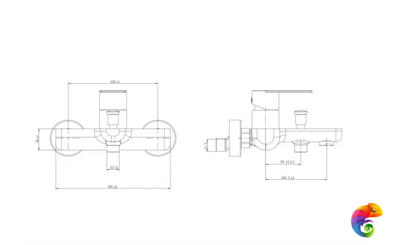 VL.2603.KM.SST Смеситель Велато для ванны, брашированная сталь