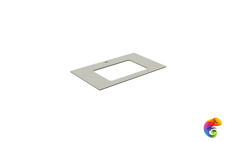 KM6012G0501RP80Ur2 Столешница для раковин, встраиваемых снизу, Про Чементо 80, серый светлый натуральный