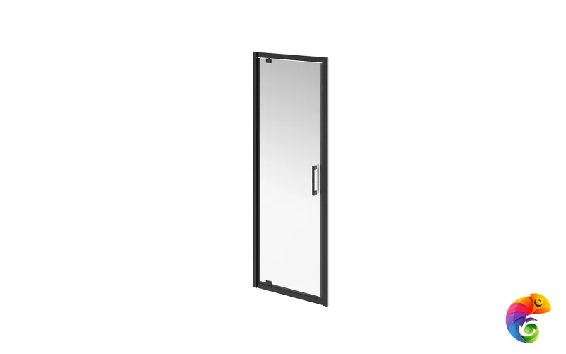 VE.70.PD.BLK.M Душевая дверь VETRO, распашная, 70х195, матовый черный