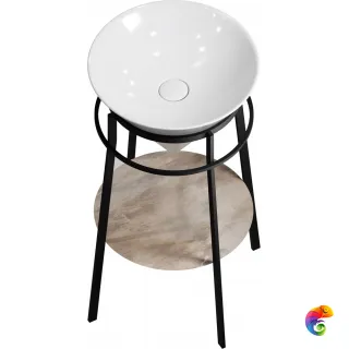 CO.44\BLK.M Метал.структура CONO 44 см, цвет: черный матовый