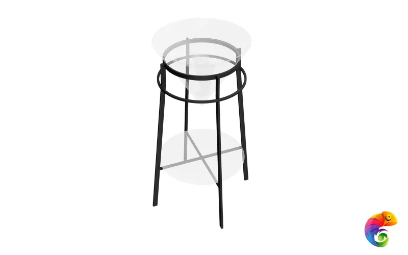 CO.44\BLK.M Метал.структура CONO 44 см, цвет: черный матовый