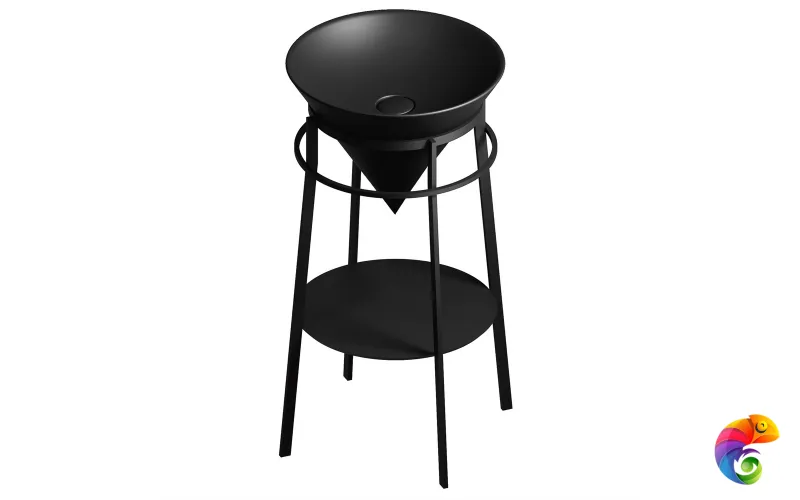 CO.44\BLK.M Метал.структура CONO 44 см, цвет: черный матовый