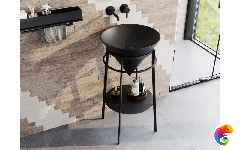 CO.44\BLK.M Метал.структура CONO 44 см, цвет: черный матовый