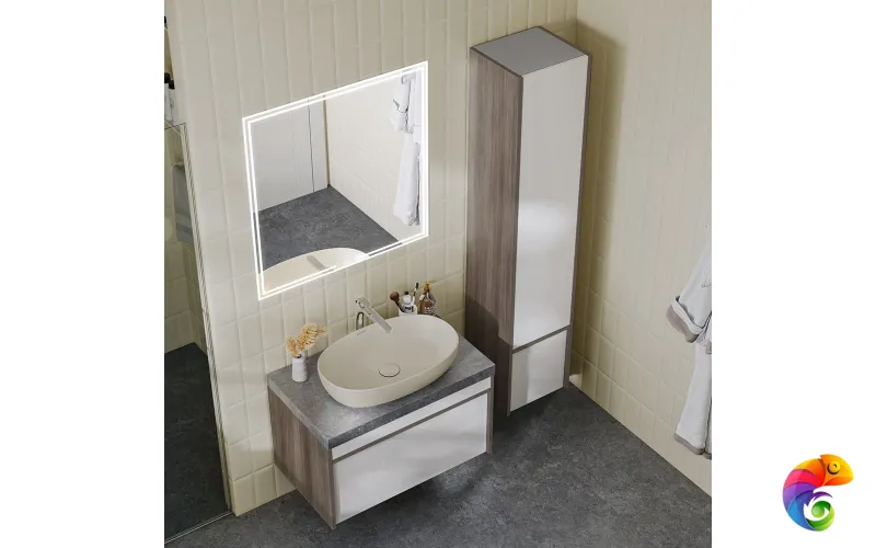 MO.80.1+1\AR Тумба MODULA подвесная 80 с ящиком 1+1, арабика