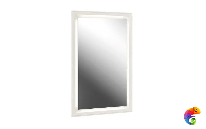 PL.C.mi.65\WHT Панель с зеркалом PLAZA Classic 65x100см, цвет белый