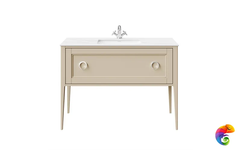 PL.CN.120.1\CAP.M Тумба PLAZA Classic NEO напольная 1 ящик 120, капучино матовый