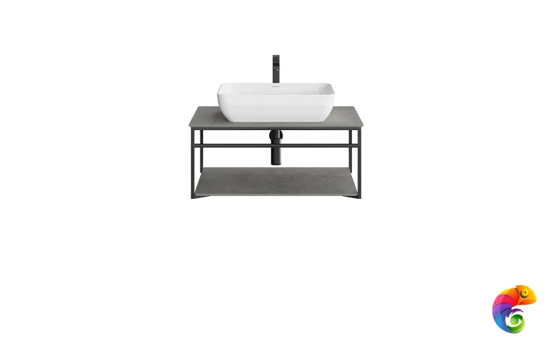 PL.N.80.02\BLK.M Метал.структура PLAZA Next, подвесная 80 см, черный матовый