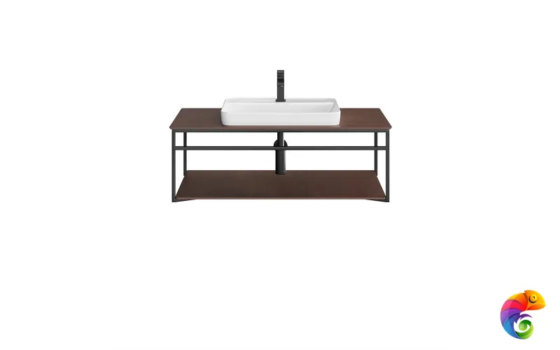 PL.N.100.02\BLK.M Метал.структура PLAZA Next, подвесная 100 см, черный матовый