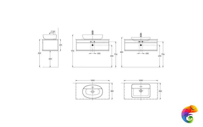 PL.N.100.02\BLK.M Метал.структура PLAZA Next, подвесная 100 см, черный матовый