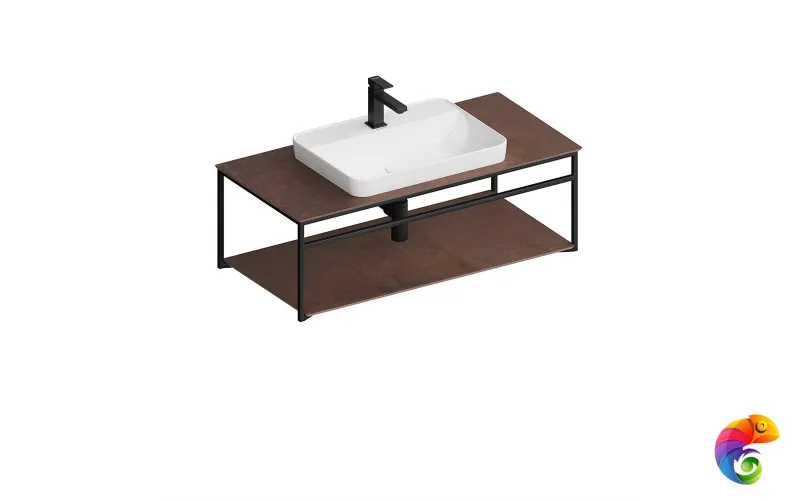 PL.N.100.02\BLK.M Метал.структура PLAZA Next, подвесная 100 см, черный матовый