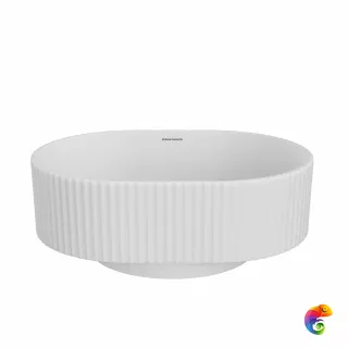 VE.wb.50\WHT.M Раковина ARTBASIN Vento 50 см, цв белый матовый, с донным клапаном