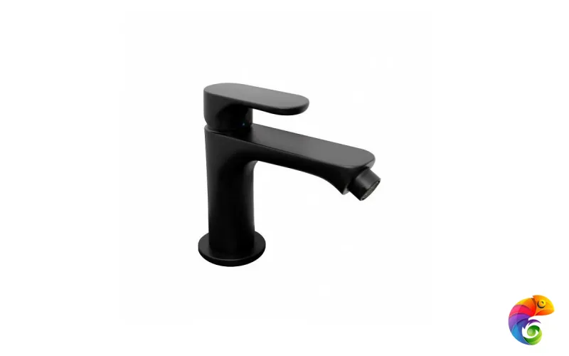 69425KM.01.093 Смеситель однорычажный для биде с донным клапаном 3/8 матовый черный