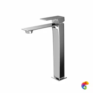 V2CR205LLKM Высокий смеситель FIORETTO для раковины без донного клапана, хром