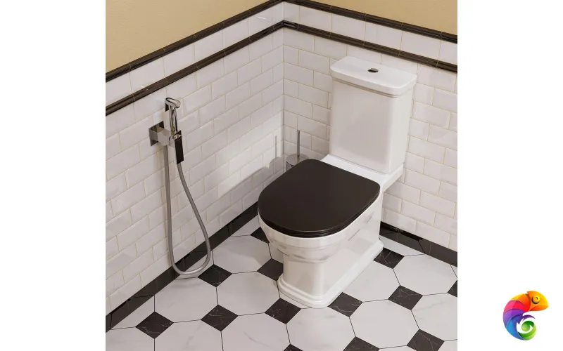 V253CR442RUKM Смеситель FIORETTO с гигиеническим душем и держателем для лейки, хром