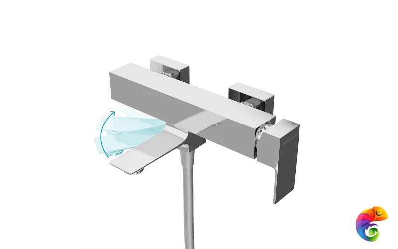 V2CR105KM Смеситель FIORETTO для ванны, хром