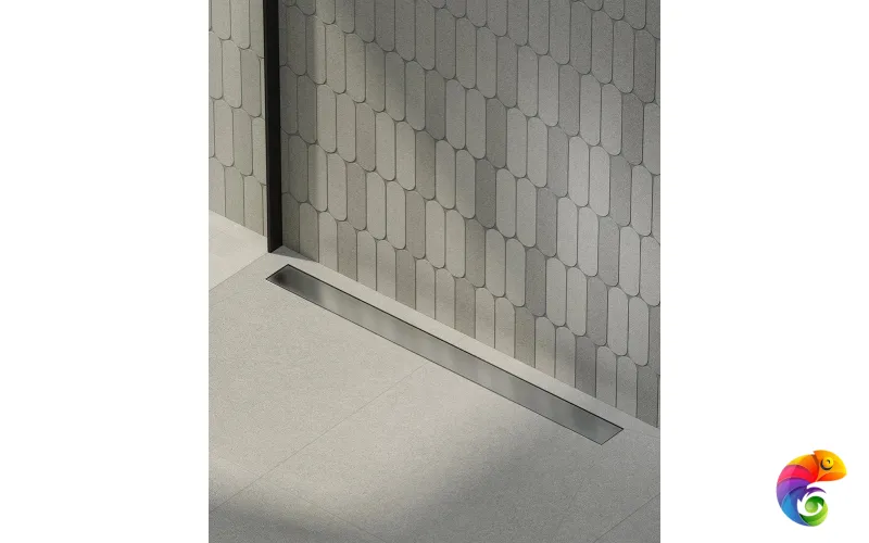 APZ13-DOUBLE9-850KM Душевой лоток double из нержавеющей стали