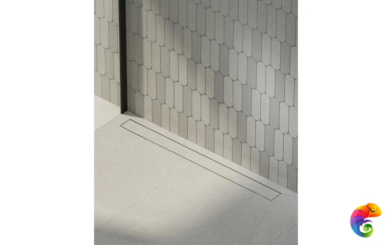 APZ13-DOUBLE9-850KM Душевой лоток double из нержавеющей стали