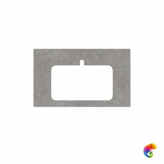 PL2.DL500920R/80 Спец. изделие декоративное из керамогранита Фондамента 80, серое