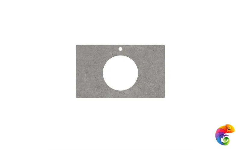 PL5.DL500920R/80 Спец. изделие декоративное для накладных раковин Фондамента 80, серое