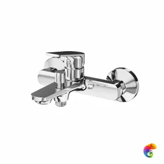 33080KM.21.018 Смеситель для ванны NOTA  настенный с дивертором ванна/душ, без лейки, хром