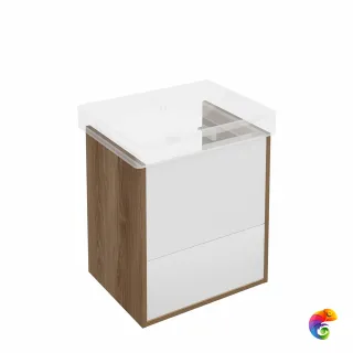 PRO.55.2/OLM Тумба PRO подвесная 2 ящика 55, вяз