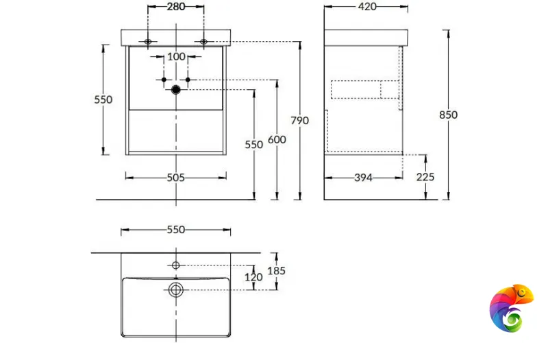 PRO.sh.55/WHT.M Полка PRO 55 см, белая матовая