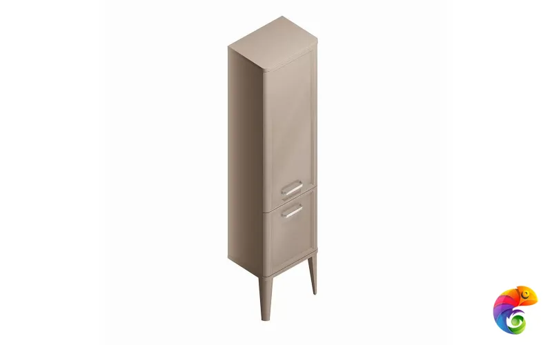 PO.M.150/CAM Пенал POMPEI напольный/подвесной 150, камео бежевый глянцевый