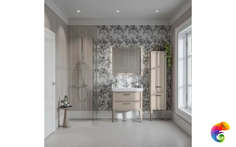 PO.M.150/CAM Пенал POMPEI напольный/подвесной 150, камео бежевый глянцевый