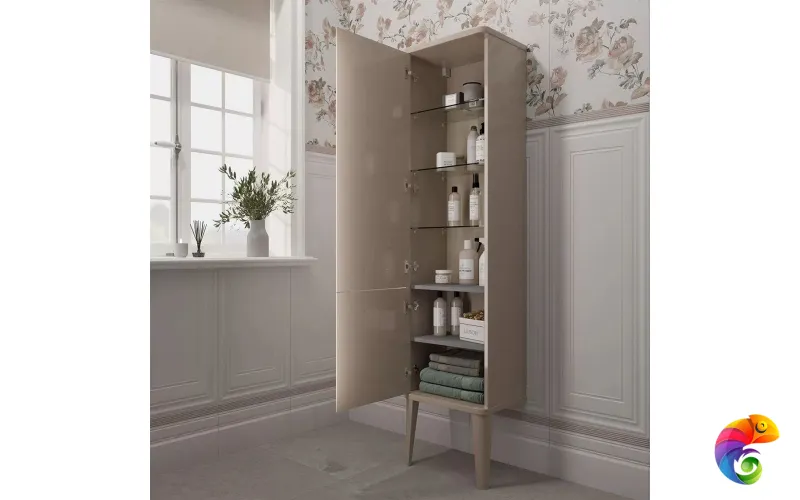 PO.M.150/CAM Пенал POMPEI напольный/подвесной 150, камео бежевый глянцевый