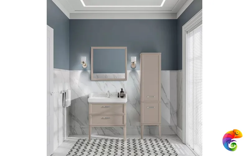 PO.M.150/CAM Пенал POMPEI напольный/подвесной 150, камео бежевый глянцевый