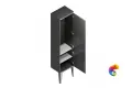 PO.M.150/BLK Пенал POMPEI напольный/подвесной 150, черный глянцевый
