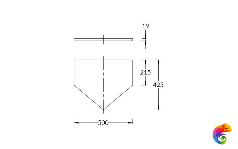 KMCATp50MMp0 Столешница без выреза для тумбы-модуля CARAVAN 50, марокканский гранатовый
