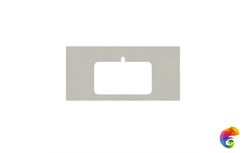 KM6012G0501RP100Ir2 Столешница для полувстраиваемых раковин Про Чементо 100, серый светлый натуральный