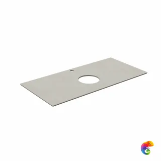 KM6012G0501RP100Tc2 Спец. изделие декоративное для накладных раковин Про Чементо 100 см, серый светлый натуральный