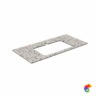 KM6012G0471RP100Ir2 Спец. изделие декоративное для полувстраиваемых раковин Бричиола 100 см, белый натуральный