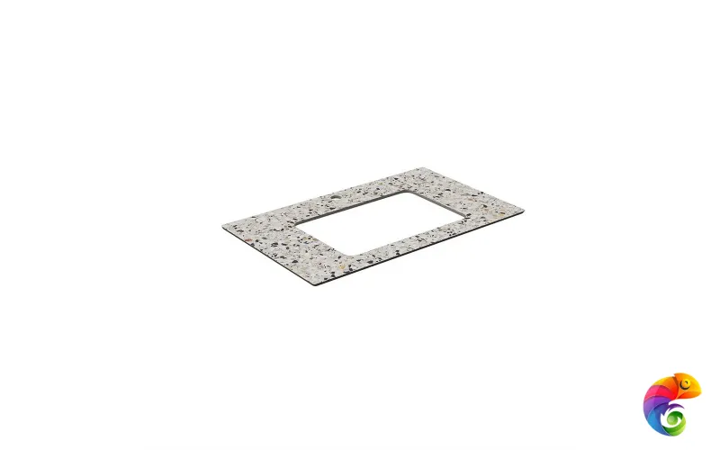 KM6012G0471RP80Ur2 Столешница для раковин, встраиваемых снизу, Бричиола 80, белый натуральный