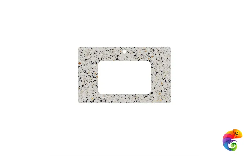 KM6012G0471RP80Ur2 Столешница для раковин, встраиваемых снизу, Бричиола 80, белый натуральный