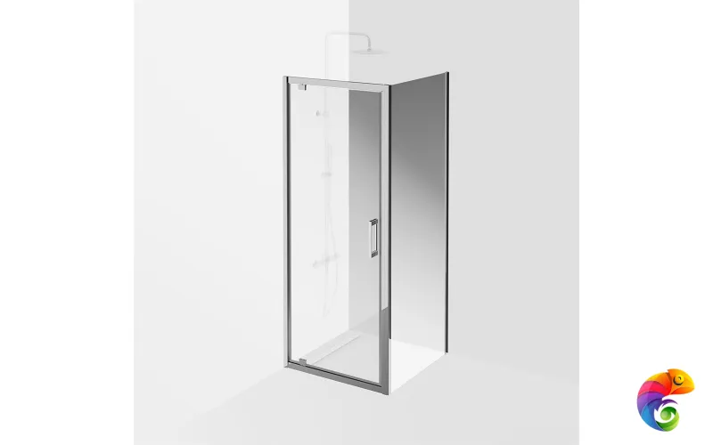 VE.80.PD.CR Душевая дверь VETRO, распашная, 80х195, хром