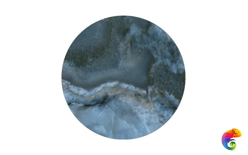 CO4.VT277\431 Cпец. изделие декоративное 43,1x43,1 CONO Onice синий (круг.полка)