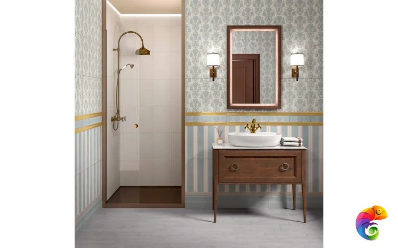 PL.C.mi.65\NUT Панель с зеркалом PLAZA Classic 65x100см, цвет орех