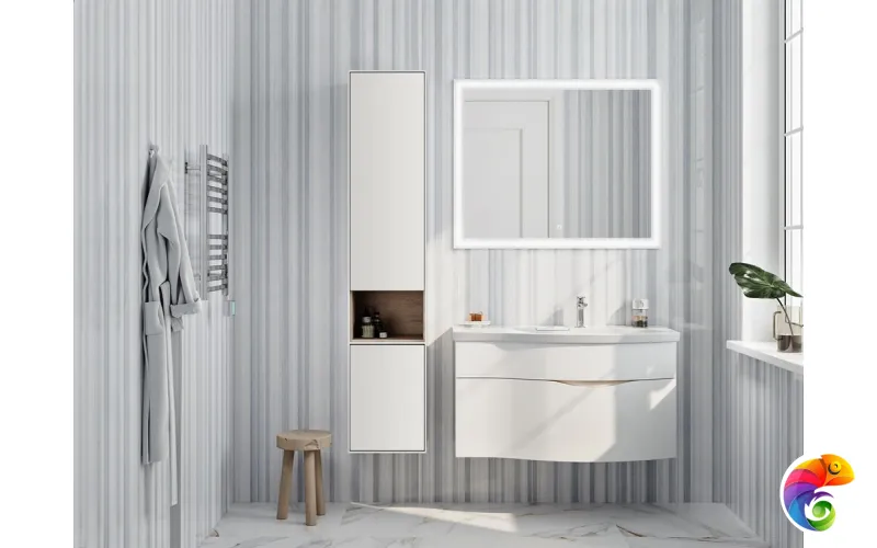 RV.100Rh\WHT.M Тумба RIVA 100 см правая, белая матовая