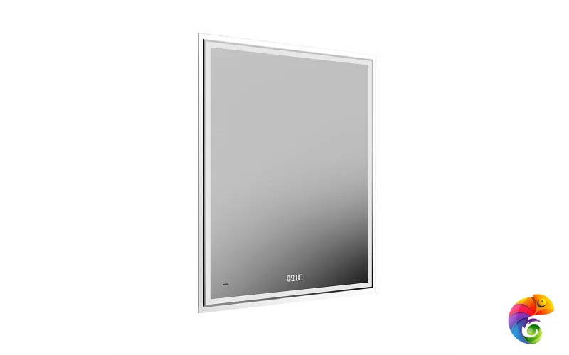 TE.mi.70 Зеркало TECNO c LED 70 с подсветкой, с функцией антизапотевание, белый глянцевый